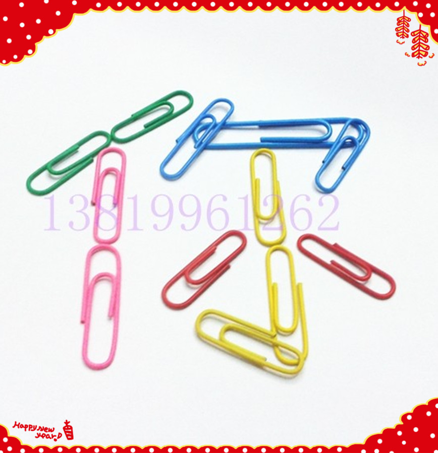 Nickel-plated paper clip cartoon paper clip 28mm paper clip cross-border for stock Nickel-plated paper clip cartoon paper clip 28mm paper clip cross-border for stock