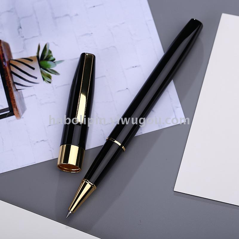 Business Pen Rubber and Plastic Signature Pen Frosted Ball Pen Metal Gift Advertising Marker Printing Logo