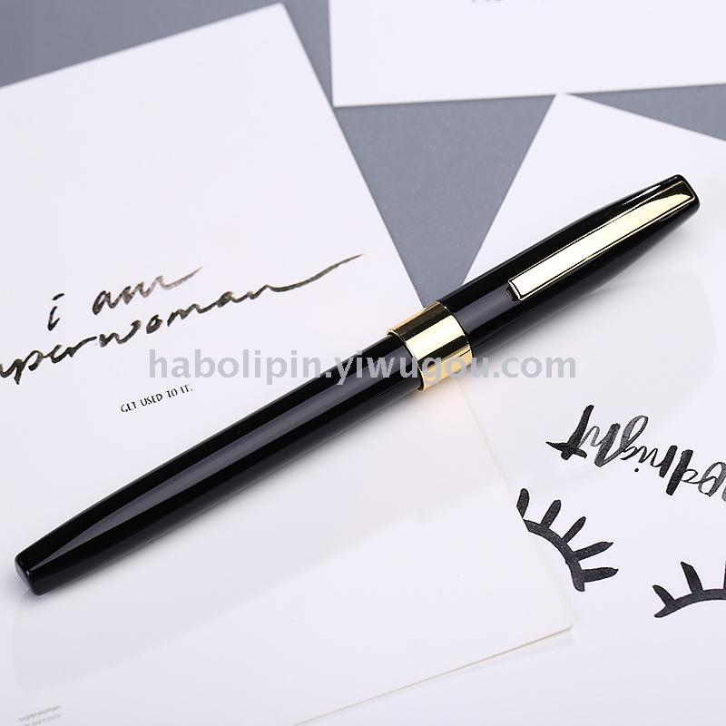 Business Pen Rubber and Plastic Signature Pen Frosted Ball Pen Metal Gift Advertising Marker Printing Logo