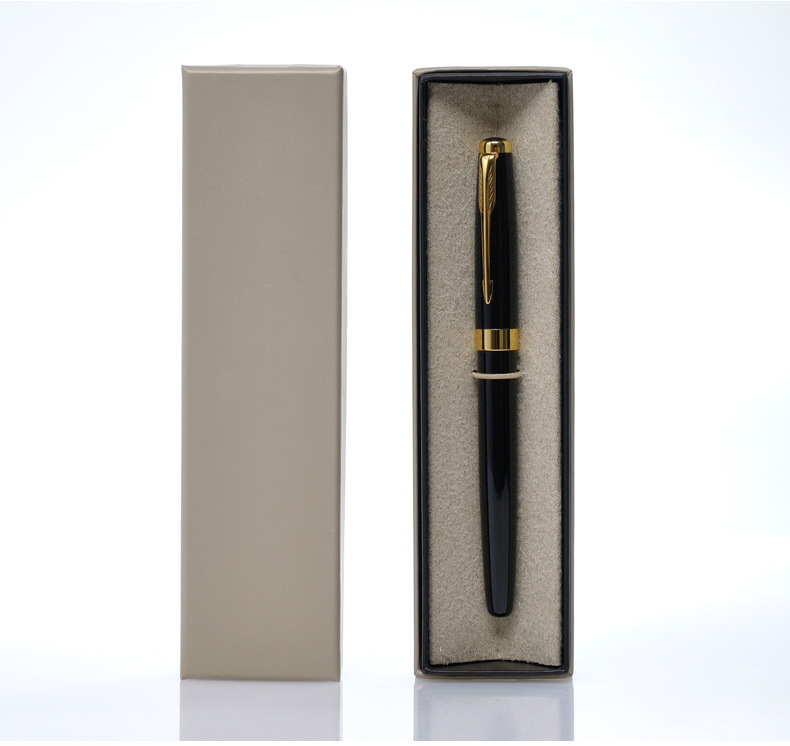 HABO in-stock gift pen box issued in paper with gold lid biros box with unisex pen packaging HABO in-stock gift pen box issued in paper with gold lid biros box with unisex pen packaging