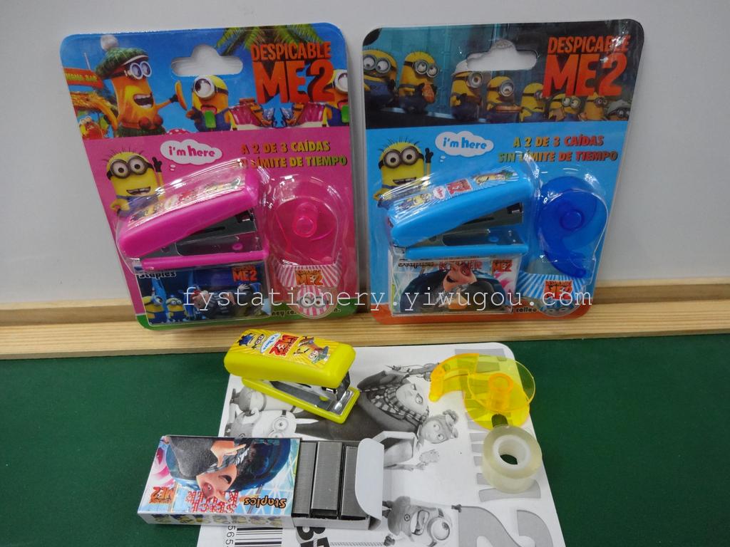 Despicable me stationery stapler Kit children's Stationery Gift factory direct