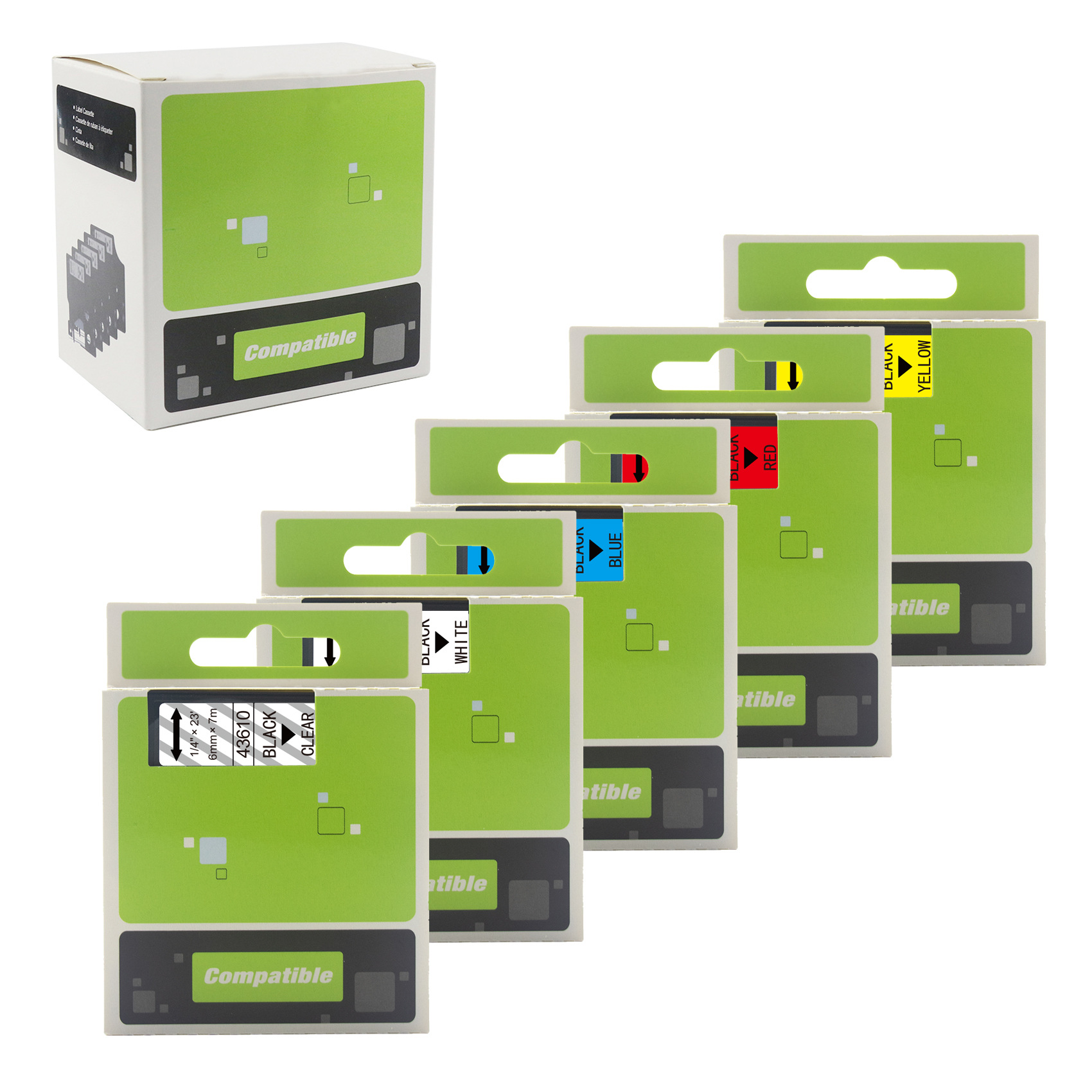 Applicable to DYMO Delta Labeling Machine Ribbon 6mm Label Tape Printer Ribbon Sticker Printer Paper