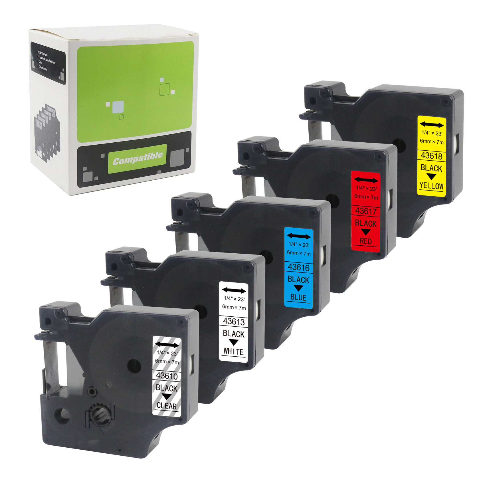 Applicable to DYMO Delta Labeling Machine Ribbon 6mm Label Tape Printer Ribbon Sticker Printer Paper
