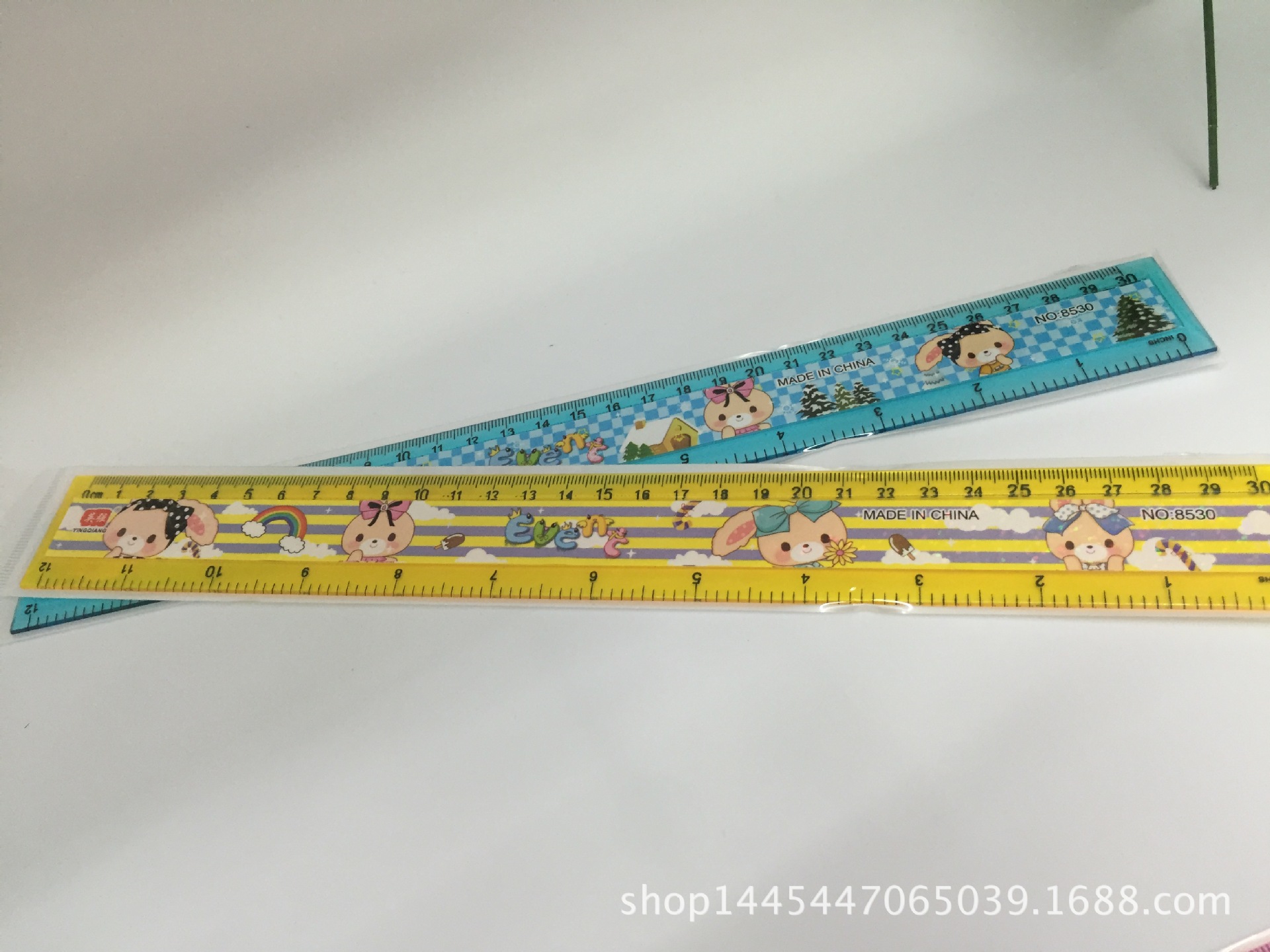 Cartoon creative ruler student supplies 30cm measuring ruler direct sale factory
