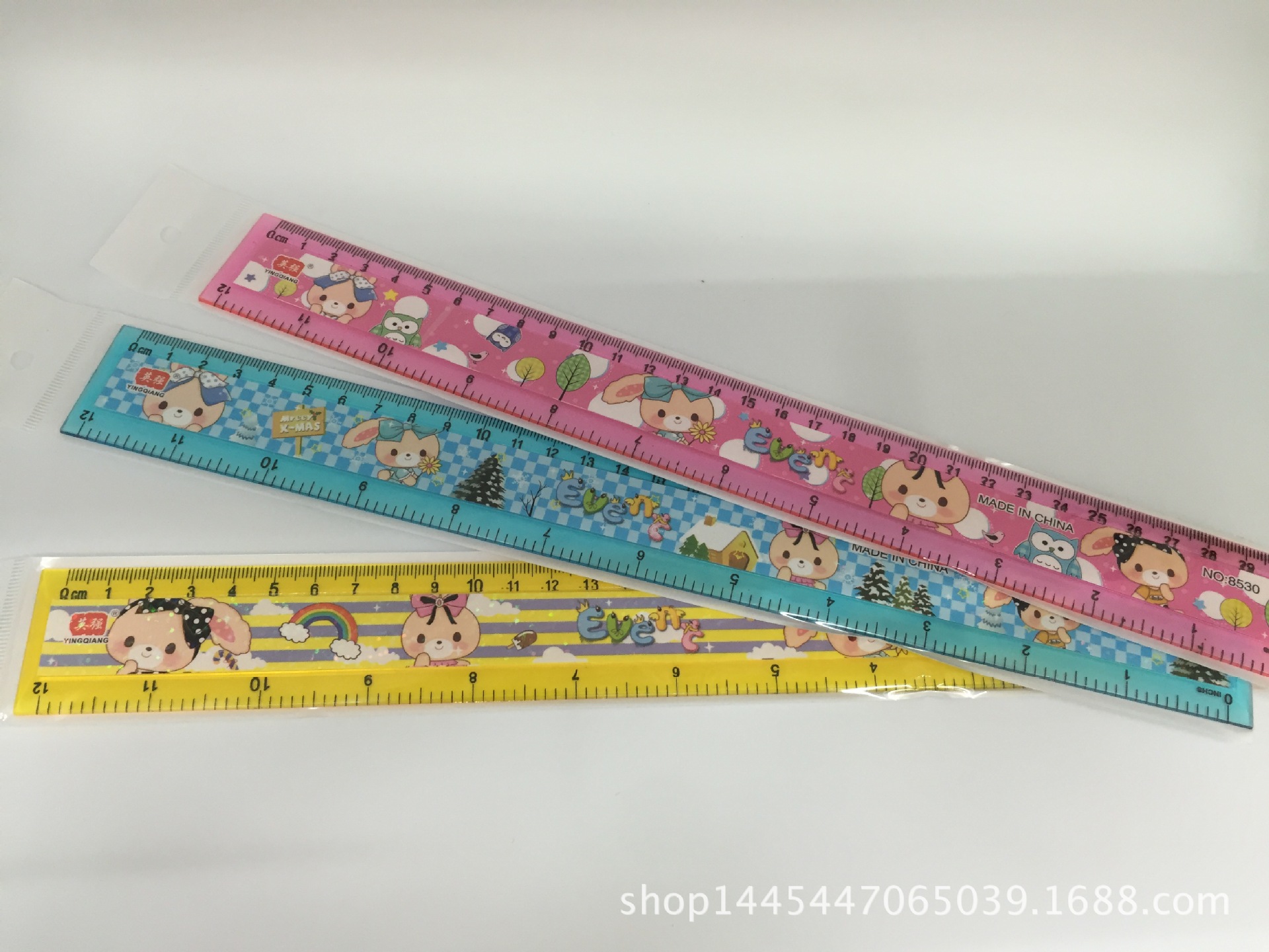Cartoon creative ruler student supplies 30cm measuring ruler direct sale factory
