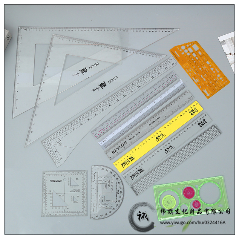 Mechanical drawing kit set Design professional architectural engineering drawing drawing with triangular ruler set
