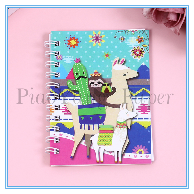 Girls and children cute coil notebook notebook pocket notebook cartoon diary three