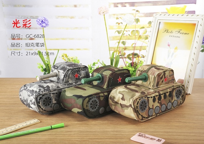 With password camouflage pen bag new canvas Korea pen bag creative stationery pen bag can be wholesale