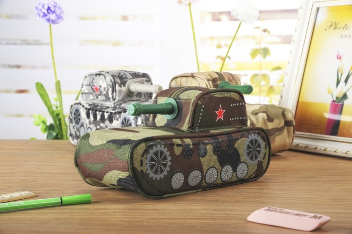 With password camouflage pen bag new canvas Korea pen bag creative stationery pen bag can be wholesale