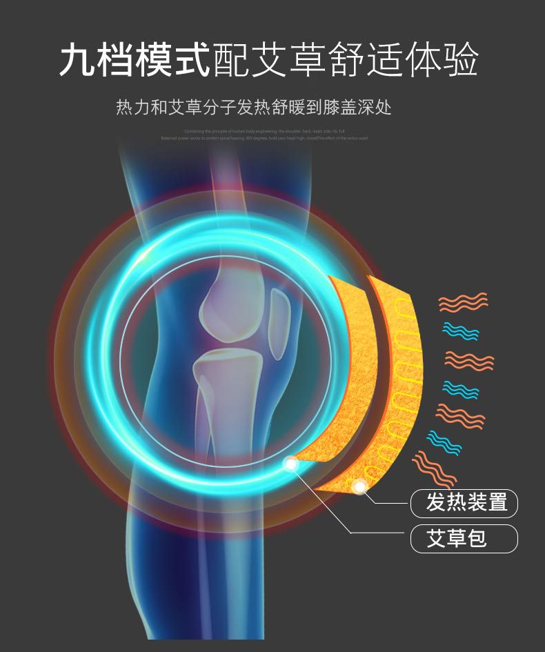 Electric Heating Massage Kneecap MultiFunction Electric Mo Warm Old Cold Leg Knee Joint Physiotherapy Instrument Gift
