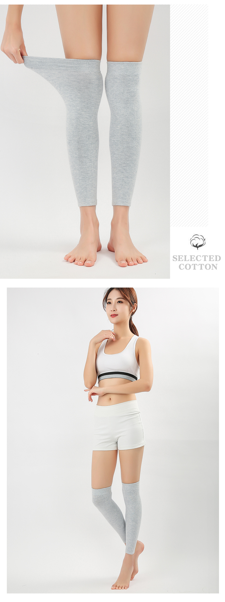 and Winter UltraThin Long Knee Pads Warm Old Cold Legs Men and Women Winter Shank Protection Kneecap Elderly Knee Pads