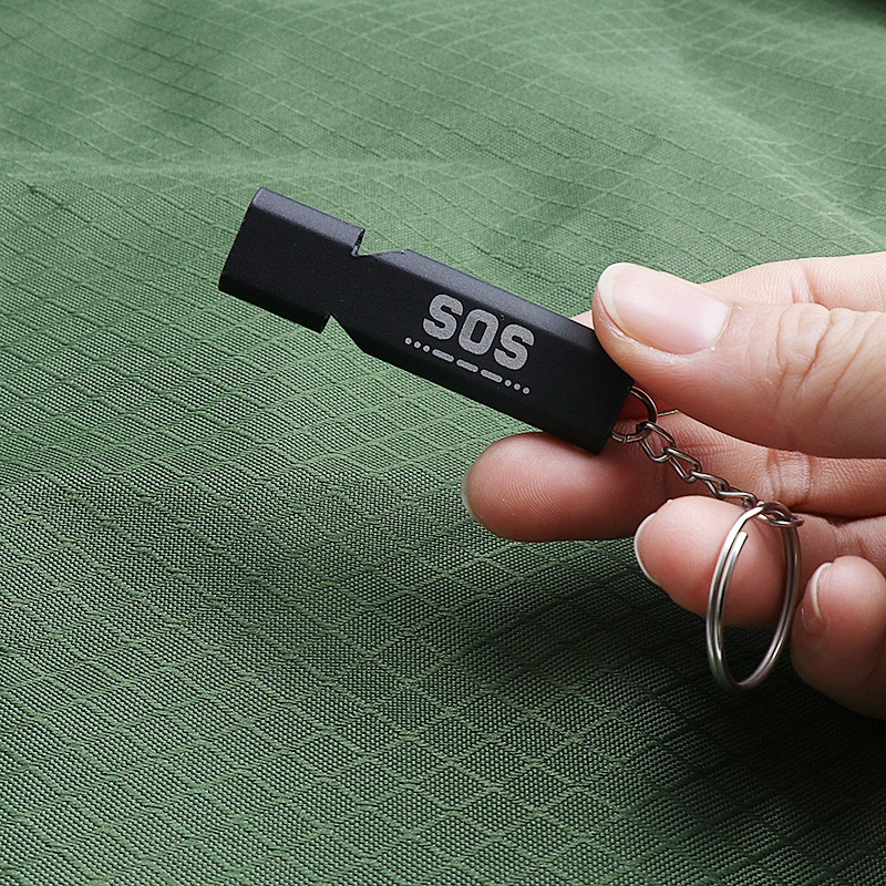 Whistle First Aid Whistle Double Tube Outdoor Survival Whistle Treble High Frequency Whistle Earthquake Relief Whistle