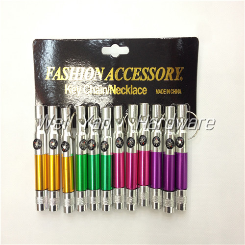 LED lights with aluminum multifunctional whistle compass survival whistle