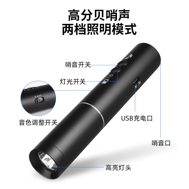 Electronic Whistle Rechargeable Distress Electronic Whistle Traffic Command Pet Training Sports Referee Wild Survival