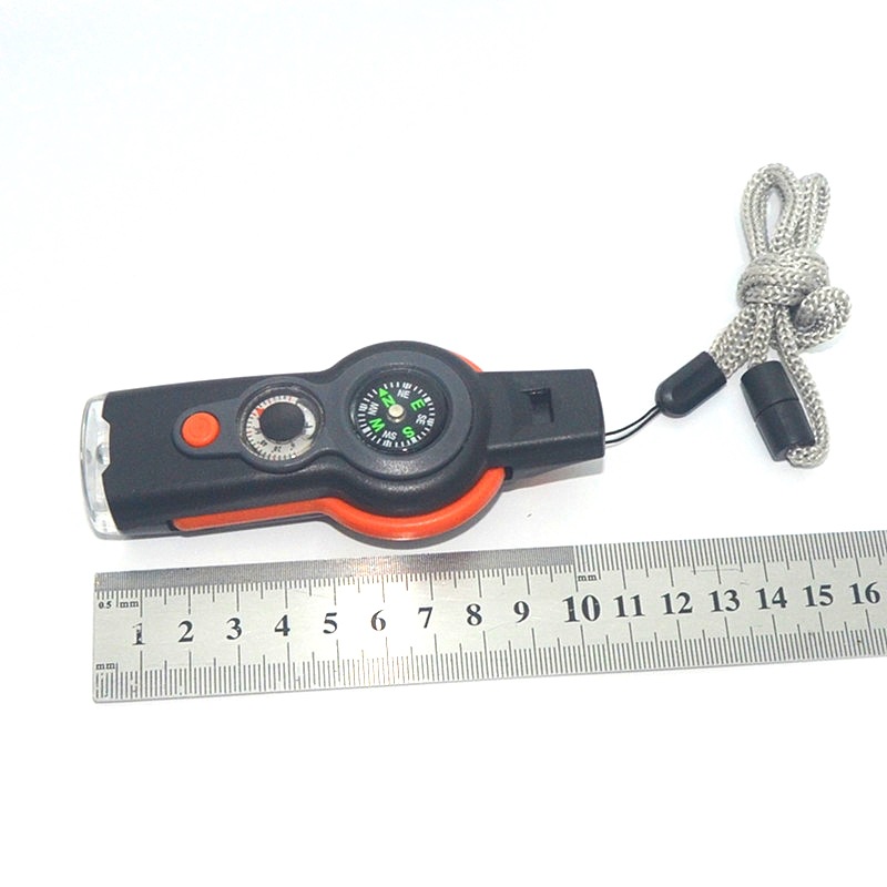 Cross-Border Direct Supply Thermometer Reflector 7-in-1 Multifunctional Whistle Outdoor Survival Whistle 7-in-1 Whistle Cross-Border Direct Supply Thermometer Reflector 7-in-1 Multifunctional Whistle Outdoor Survival Whistle 7-in-1 Whistle