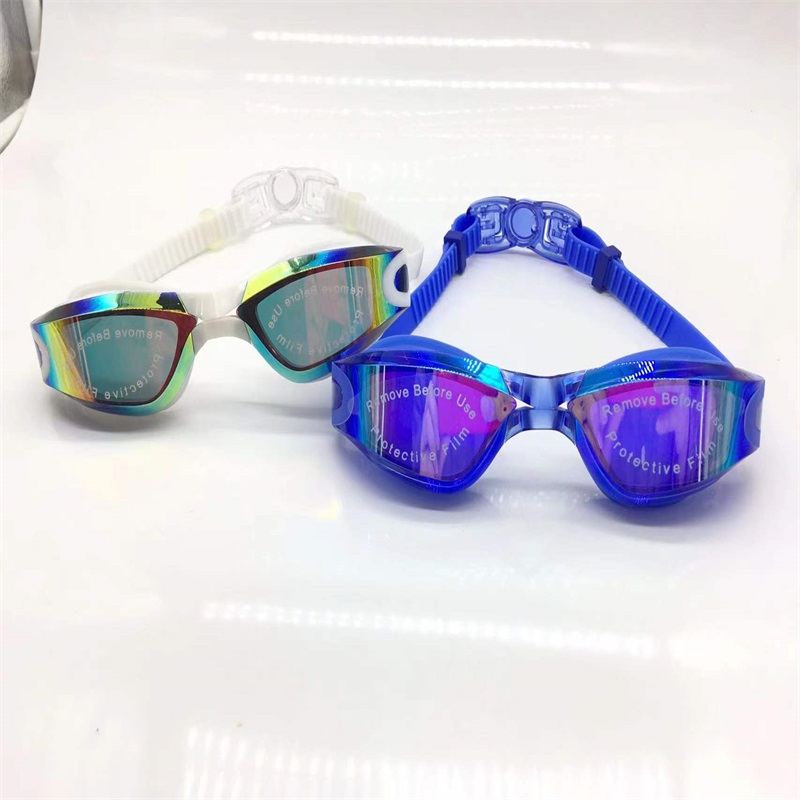 Hot Silicone Swimming Goggles Waterproof Anti-Fog Swimming Goggles Diving Glasses Factory Direct Sales