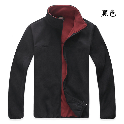 Factory direct leisure outdoor cold warm fleece cardigan mens jacket
