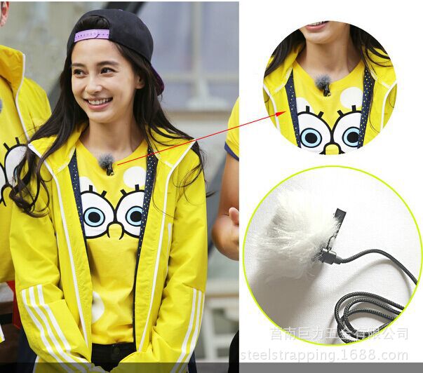 Outdoor Collar Clip Microphone Microphone Cover Chest Jacket Windproof Cover Bee Collar Clip Furry Windscreen Cover