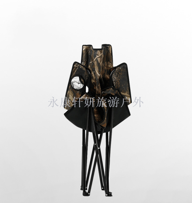 Maple leaf camouflage beach chair folding chair camping chair fishing stool armrest can be customized to sample printing