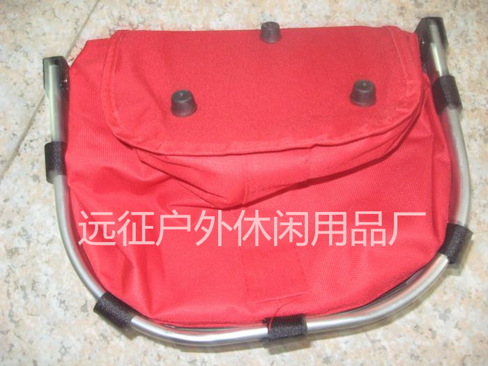 Folding Chair Beach Chair Foldable Shopping Basket Picnic Basket Vegetables Basket Monochrome Shopping Basket