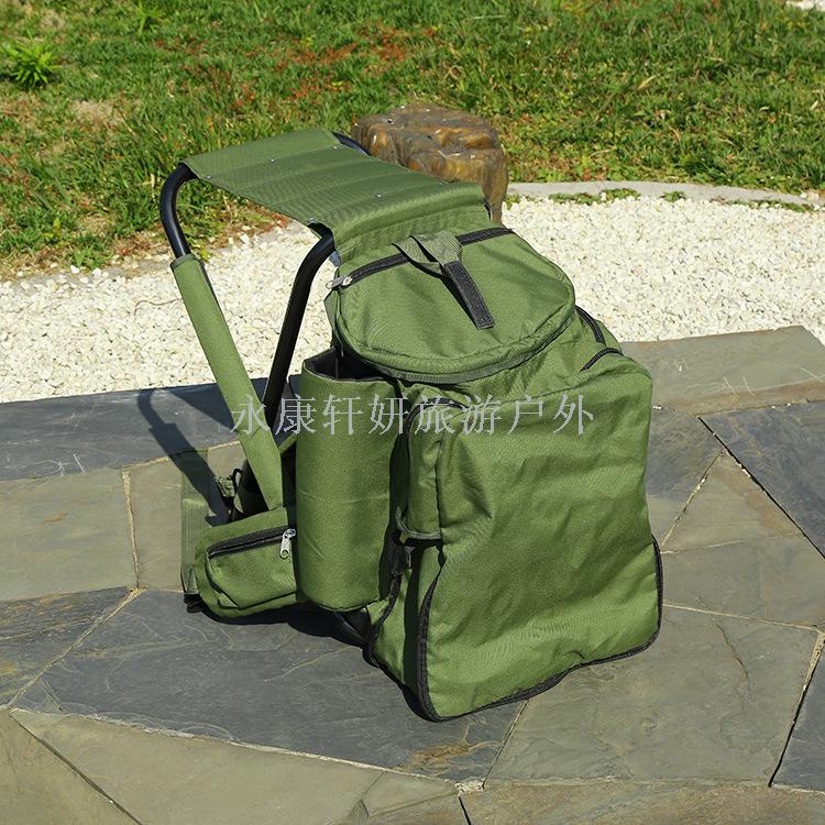 Outdoor cycling portable folding chair recreational fishing camping chair fishing stool climbing bag folding stool