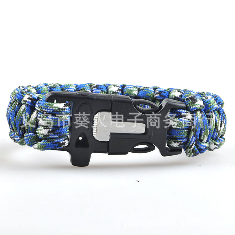 Same Day Delivery Wilderness Survival Wu Jing's Same Style Outdoor Survival Firestone Paracord Bracelet Same Day Delivery Wilderness Survival Wu Jing's Same Style Outdoor Survival Firestone Paracord Bracelet
