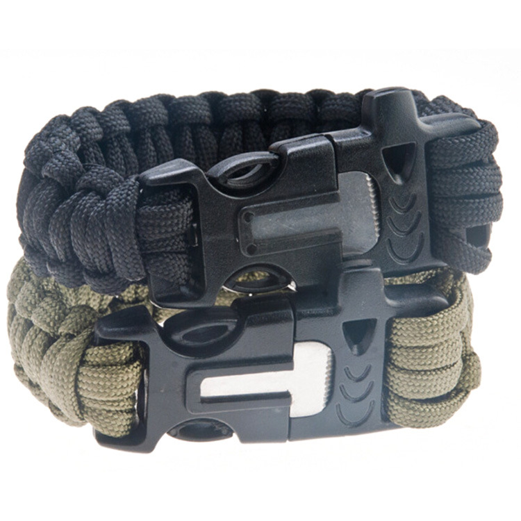Same Day Delivery Wilderness Survival Wu Jing's Same Style Outdoor Survival Firestone Paracord Bracelet Same Day Delivery Wilderness Survival Wu Jing's Same Style Outdoor Survival Firestone Paracord Bracelet