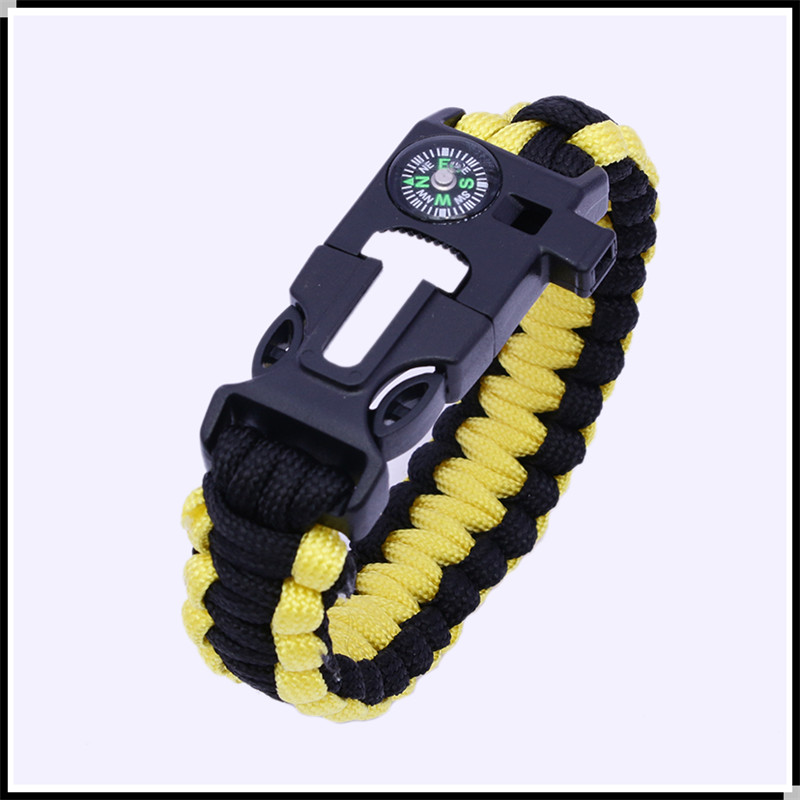 Outdoor Multi-Functional Survival Wilderness Survival Paracord Bracelet Woven Tactical Survival Bracelet Compass Whistle Outdoor Multi-Functional Survival Wilderness Survival Paracord Bracelet Woven Tactical Survival Bracelet Compass Whistle