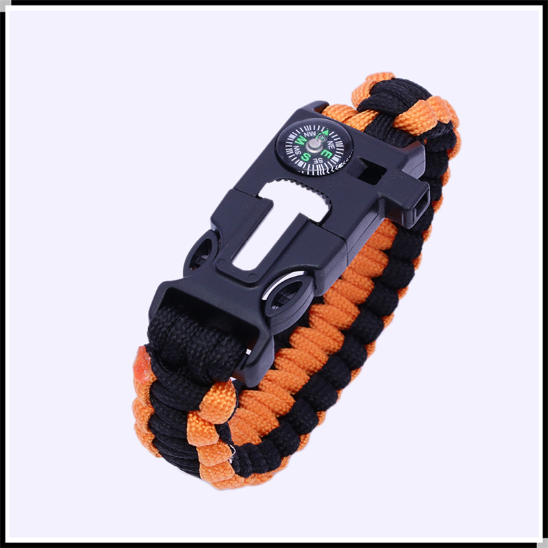 Outdoor Multi-Functional Survival Wilderness Survival Paracord Bracelet Woven Tactical Survival Bracelet Compass Whistle Outdoor Multi-Functional Survival Wilderness Survival Paracord Bracelet Woven Tactical Survival Bracelet Compass Whistle