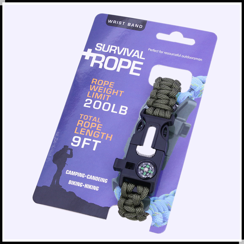 Outdoor Multi-Functional Survival Wilderness Survival Paracord Bracelet Woven Tactical Survival Bracelet Compass Whistle Outdoor Multi-Functional Survival Wilderness Survival Paracord Bracelet Woven Tactical Survival Bracelet Compass Whistle