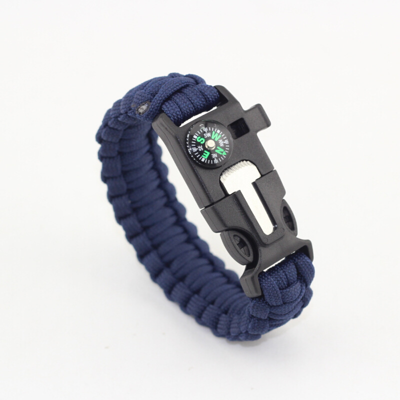 Camping Survival Carrying Strap Parachute Cord Bracelet Five-in-One Outdoor Compass Firestone Outdoor Survival Bracelet