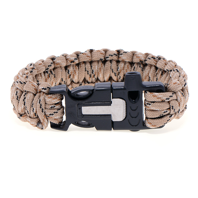 Outdoor multi-function umbrella rope flint bracelet survival bracelet Outdoor multi-function umbrella rope flint bracelet survival bracelet