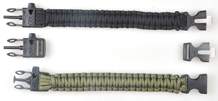 Outdoor multi-function umbrella rope flint bracelet survival bracelet Outdoor multi-function umbrella rope flint bracelet survival bracelet