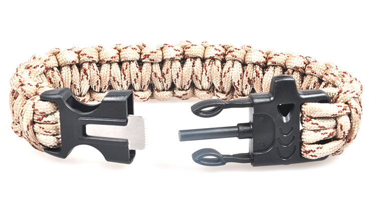Outdoor multi-function umbrella rope flint bracelet survival bracelet Outdoor multi-function umbrella rope flint bracelet survival bracelet