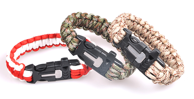 Outdoor multi-function umbrella rope flint bracelet survival bracelet Outdoor multi-function umbrella rope flint bracelet survival bracelet