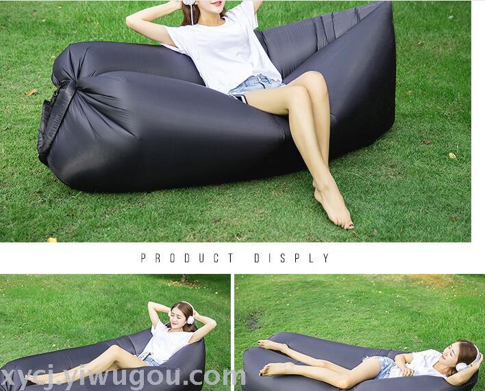 Europe and the United States outdoor beach lazy sleeping bag inflatable bed folding fast inflatable sofa air sofa 
