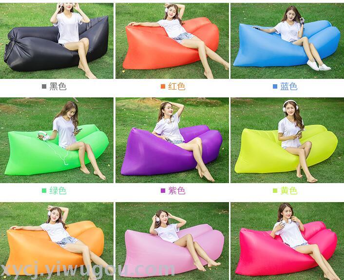 Europe and the United States outdoor beach lazy sleeping bag inflatable bed folding fast inflatable sofa air sofa 
