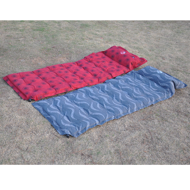 Automatic inflatable cushion moisture-proof sleeping pad sled dog brand single high elastic peachskin