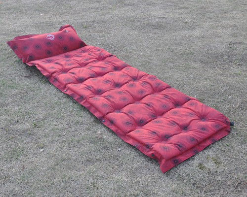 Automatic inflatable cushion moisture-proof sleeping pad sled dog brand single high elastic peachskin
