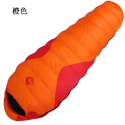 Sled dog outdoor (1.2kg) warm and thickened mummy single splicing down sleeping bag Sled dog outdoor (1.2kg) warm and thickened mummy single splicing down sleeping bag