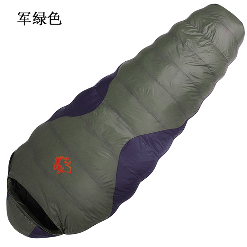 Sled dog outdoor (1.2kg) warm and thickened mummy single splicing down sleeping bag Sled dog outdoor (1.2kg) warm and thickened mummy single splicing down sleeping bag