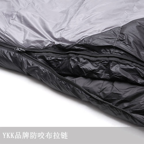 Sled dog outdoor (1.2kg) warm and thickened mummy single splicing down sleeping bag Sled dog outdoor (1.2kg) warm and thickened mummy single splicing down sleeping bag