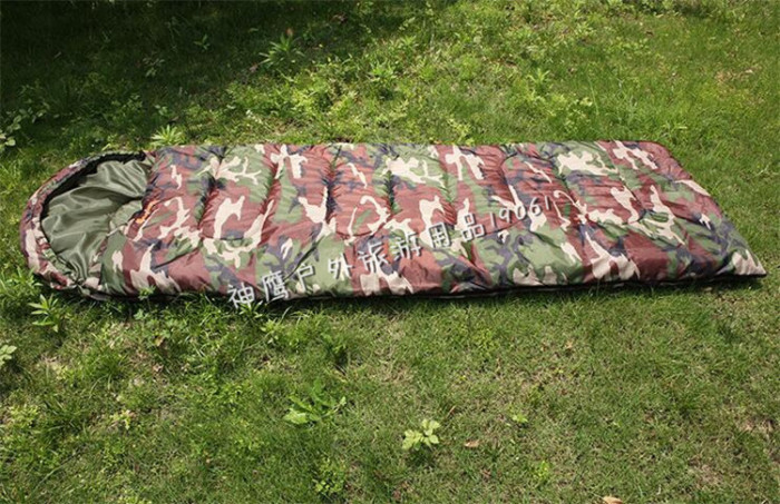 Camouflage camouflage camouflage sleeping bag camping sleeping bag sleeping bag envelope for 0 to 10 degrees.