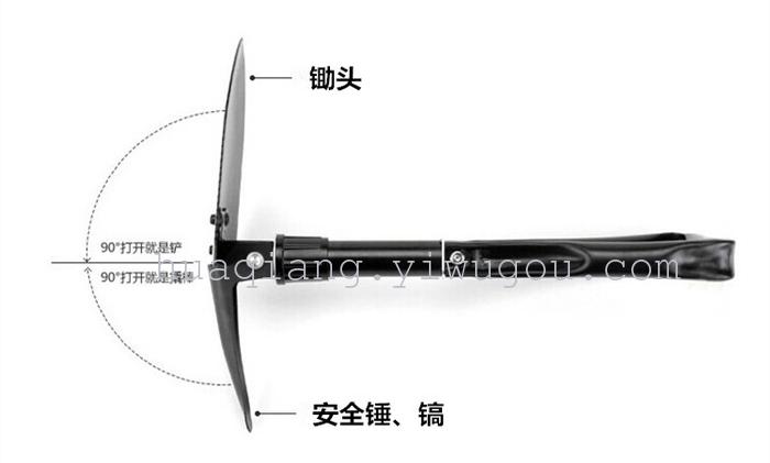 Multifunction fishing medium field shovel shovel cars self-defense tools, camping folding shovel