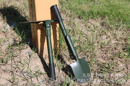 Camping Outdoor MultiFunction Folding Shovel Small Soldier ShovelPickaxe Camping Folding Shovel