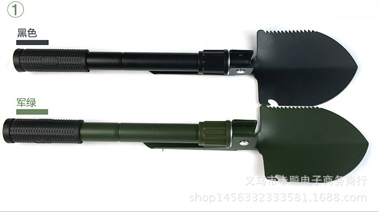 Camping Outdoor MultiFunction Folding Shovel Small Soldier ShovelPickaxe Camping Folding Shovel