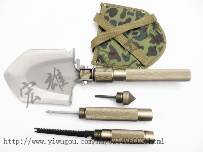 Multifunctional folding shovel outdoor car ordnance shovel shovel tool field self-defense equipment