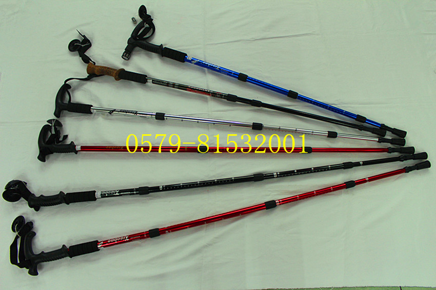 Section 3 grip of Cork trekking poles ski stick aluminum trekking poles