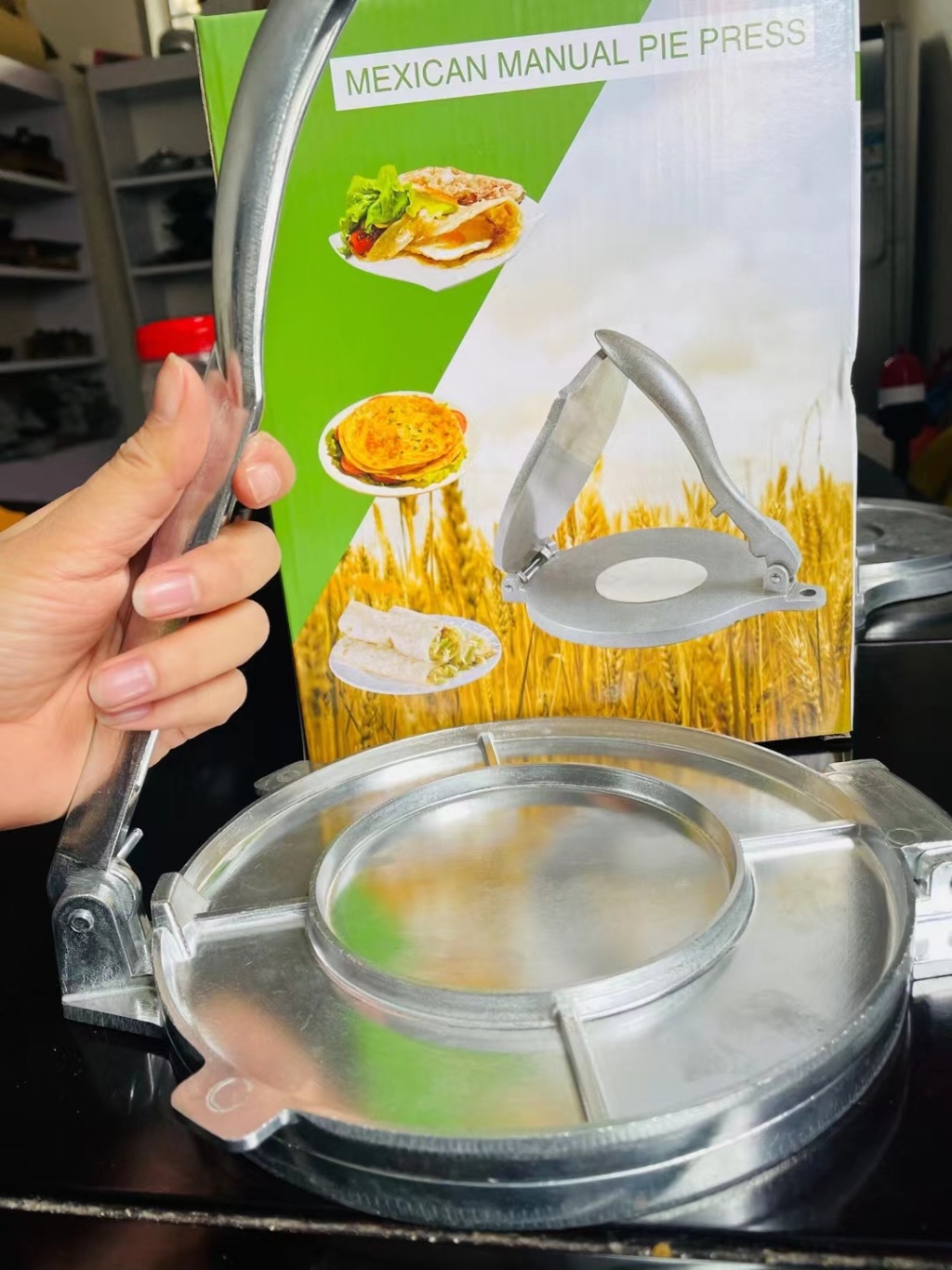 Stainless Steel Mexican Noodle Press Aluminum Manual Tortillas Dough Press Setting Machine Wrapper Maker Cake Press Stainless Steel Mexican Noodle Press Aluminum Manual Tortillas Dough Press Setting Machine Wrapper Maker Cake Press