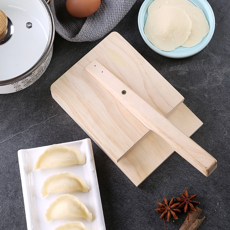 Press Device Winter Solstice Rice Dumpling Mold Wood Rice Cake Dumpling Wrapper Press Noodle Kit Dumpling Wrapper Device